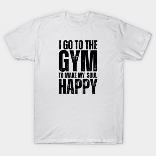 Elevate Your Soul: Gym Journeys to Inner Happiness, gym lovers, fitness T-Shirt